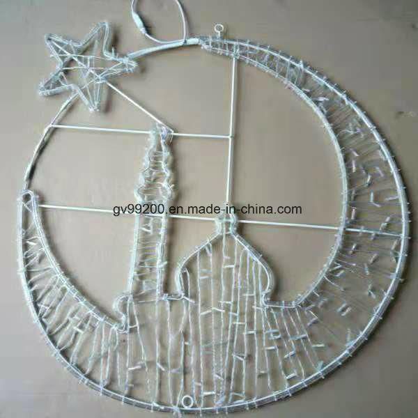 LED Ramadan Motif Light Star Crescent Motif Light