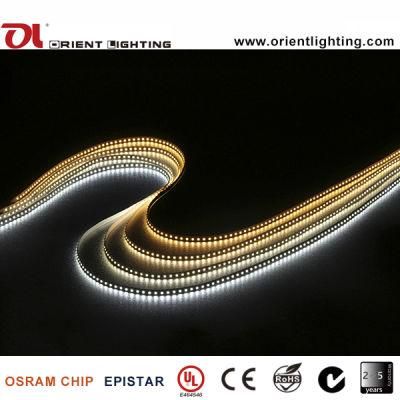 UL Ce Epistar 1210 3528 120LEDs 9.6W 6000K IP43 24V LED Flexible Strip Light