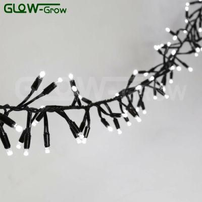 Manufacturer IP65 Christmas Light Chain Outdoor LED Cluster Light for Holiday Party Christmas Tree Decoration