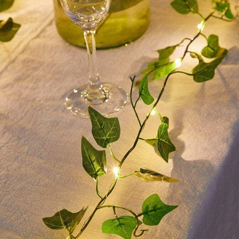 10m Solar LED Light Outdoor Garland Curtain IVY Fairy Lights