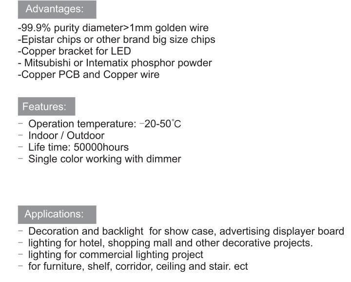 Super Length Constant Current 30LEDs DC24V IC Built-in LED Strip Without Resistors