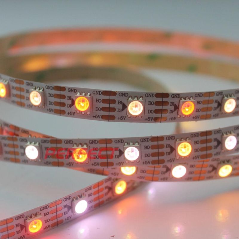 30 LEDs Addressable Strip RGB Magic Digital LED Pixel Strip Light 12V 2811 with Power Supplier and Controller