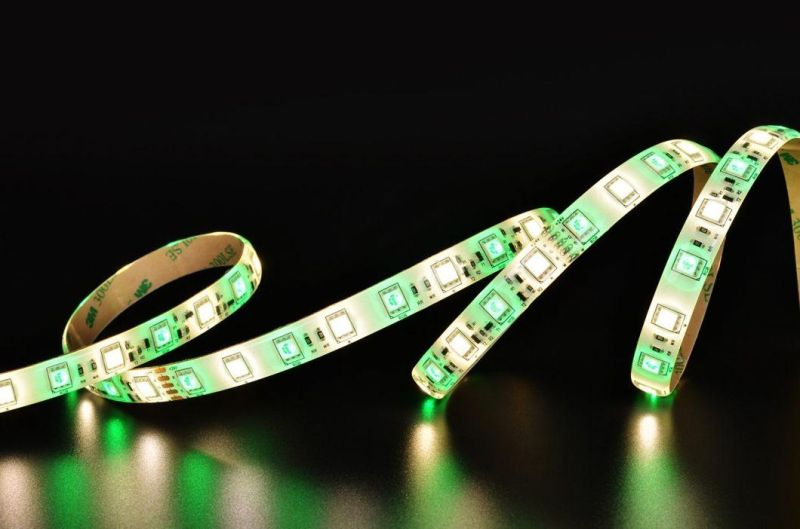 Single Row RGB + White Interval 5050 LED Strip 60LEDs/m 14.4W IP65 LED Strip Light