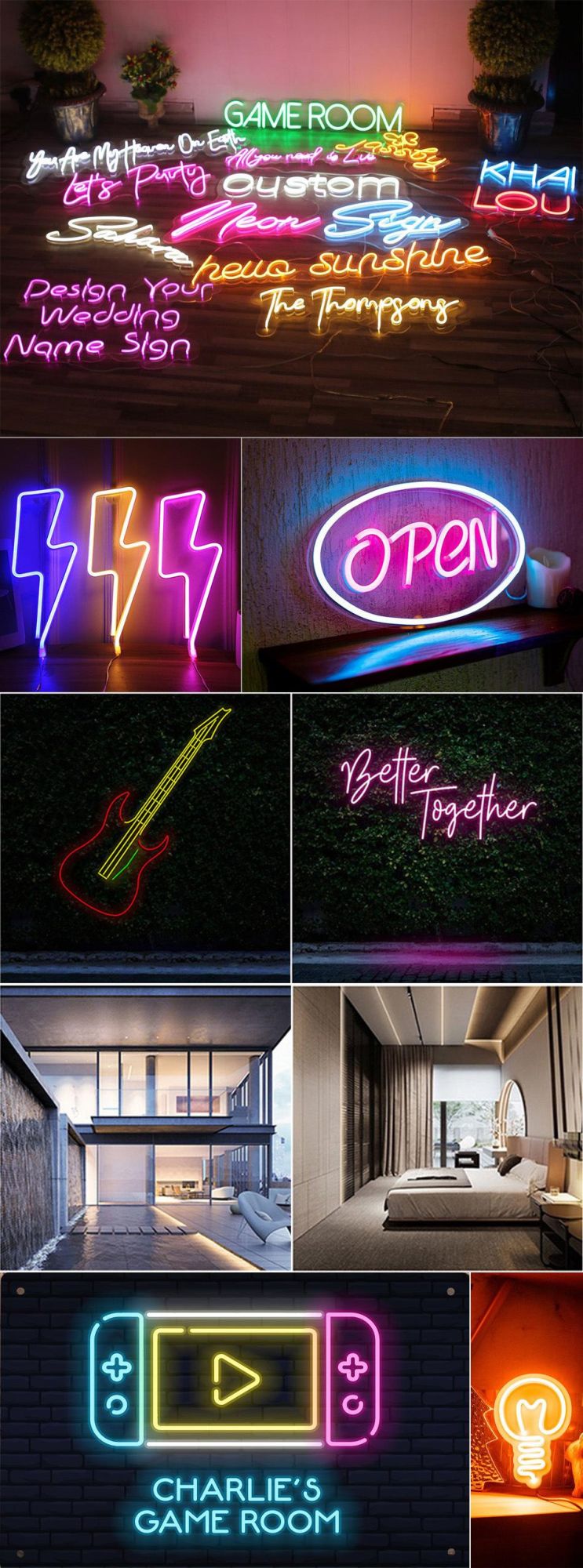 Customized LED Neon Light 12V Waterproof LED Flexible Strip DIY Holiday Decoration Lighting