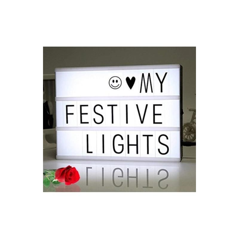 LED Luminous Letter Light Box Birthday Party Toy A4light Box