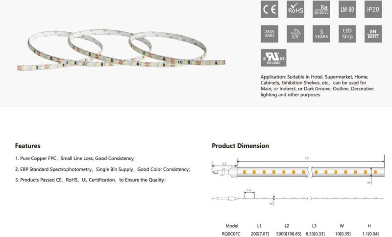 24V 120LEDs Flexible LED Strips for LED Lighting