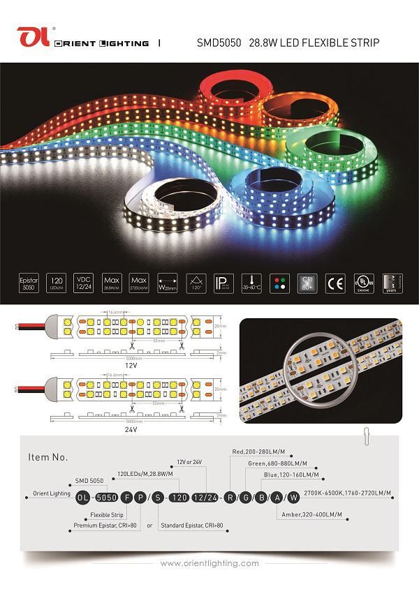 Premium Epistar 5050 RGBA IP20 LED Double Line Strip Lighting