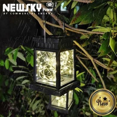 Magic Solar Lanterns Outdoor Hanging Garden Solar Lights ABS Outdoor Lantern Decorative Garden Table Lights Solar Powered for Porch Patio