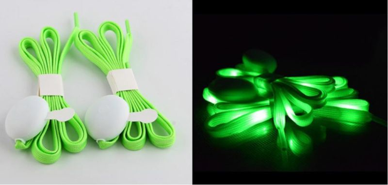 New Style LED Flashing Nylon Shoelace LED Shoe Laces for Christmas Decorarting Shoe in Party