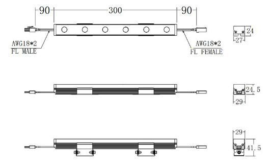 Hot Selling IP40 Waterproof 20W Indoor LED Wall Washer