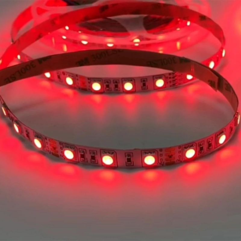 in Stock 5050 RGB DC12V 14.4W/M 60LEDs/M LED Flexible Tape Light LED Strip