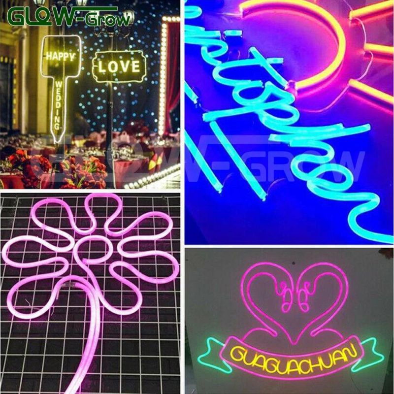 24V/12V Single Side Color Changing RGB Neon Flex Light for Business Club Bar Park Decoration