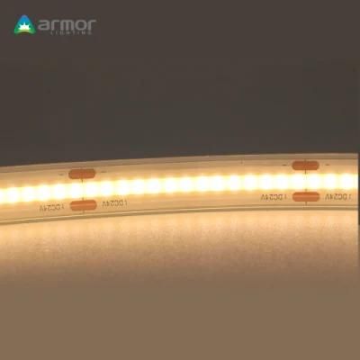 Ultra Thin Silicone Diffuser IP67 Waterproof 480LED/M LED COB Strip Light