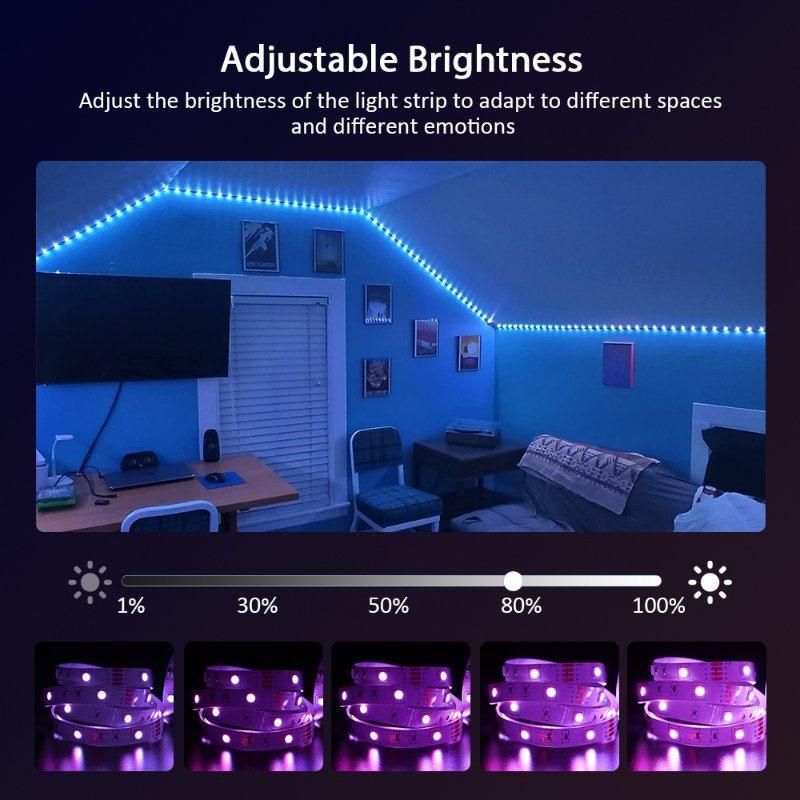 Smart DC12V LED Rbg Strip Lights WiFi SMD 2835 5050 Waterproof RGBW Car TV Neon Flexible Remote Light RGB LED Strip