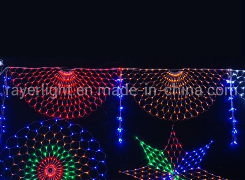 LED Outdoor /Indoor Round Ceiling Lights Street Park/Hall Decorationlighting Holiday LED Curtain Light