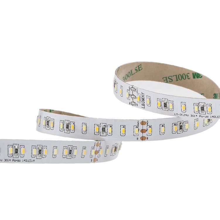 waterproof/non-waterproof warm white 140LEDs/M 3014 LED flexible strip