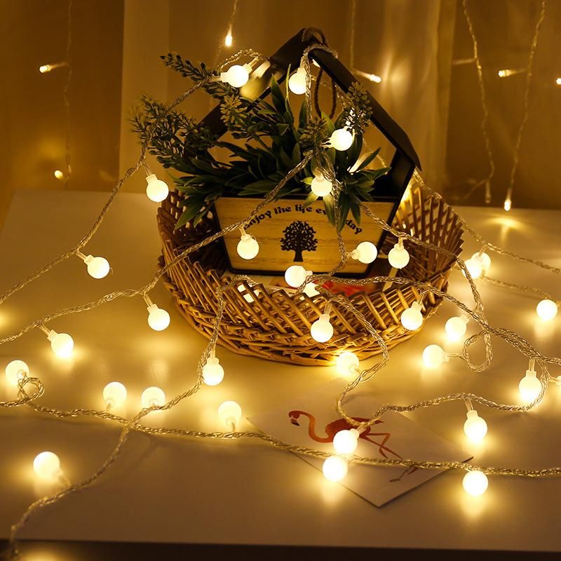 Waterproof Christmas Decoration Lights, 2m 3m 6m 10m Battery Powered Fairy Garland Ball String Light Christmas Light