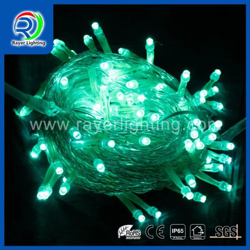 LED Lighting Chain Garden Christmas Outdoor Green String Lights