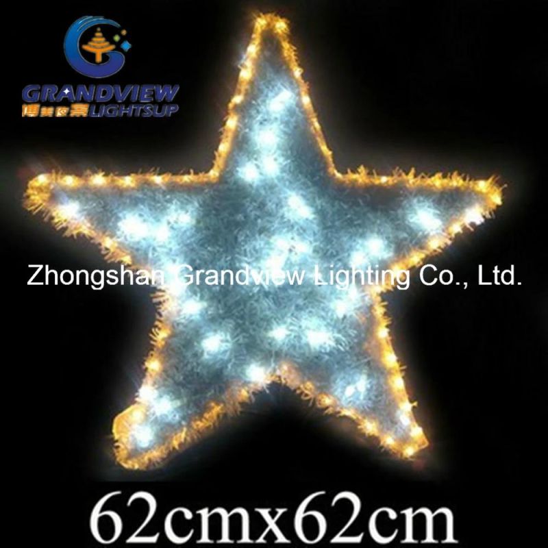 Animated Flashing PVC Star Christmas Motif Rope Lights