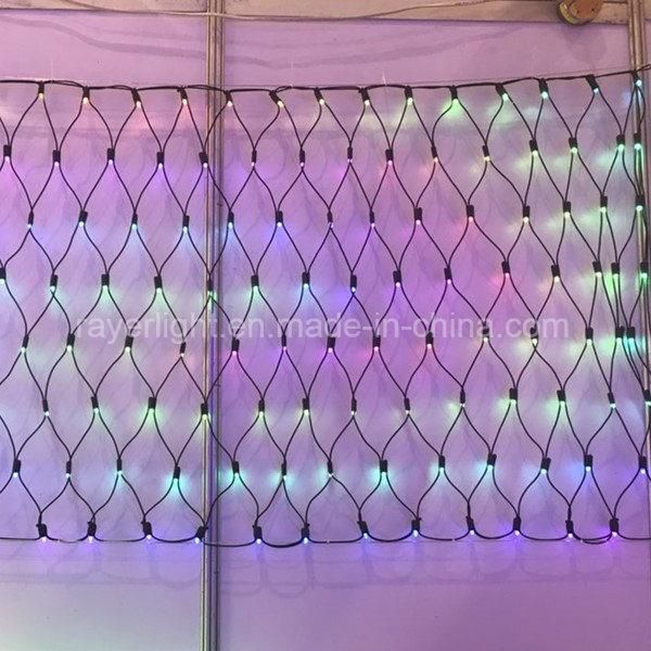 Christmas Outdoor Lighting Project Programmed LED Net Lights