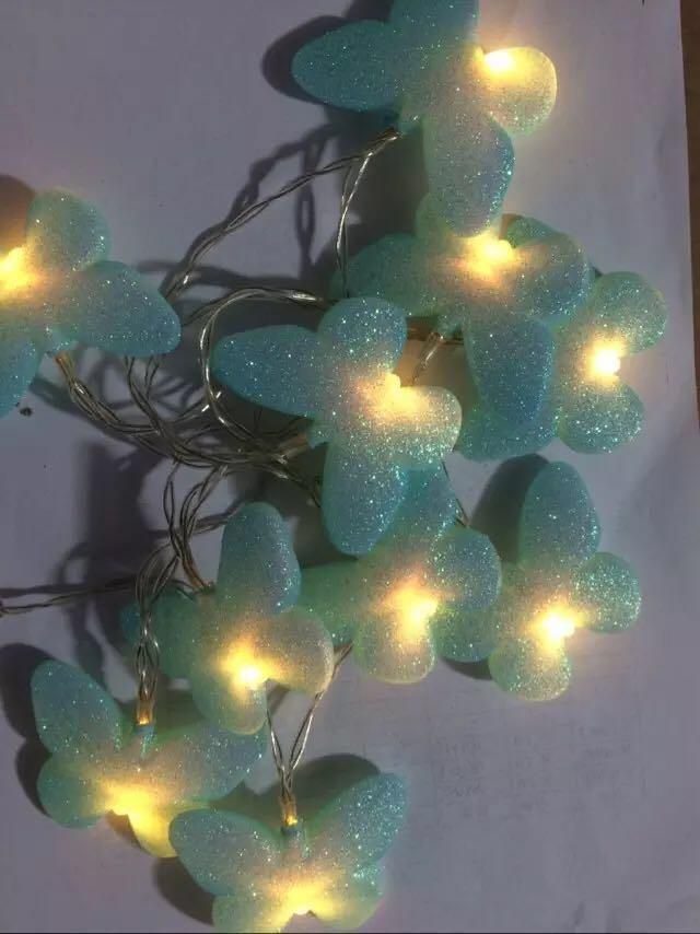 New LED String Light with Flower Decoration, Christmas Light