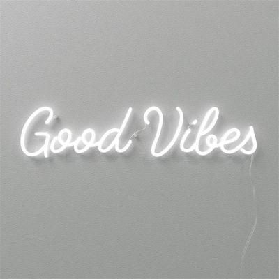 Wholesale China Factory Price Custom Acrylic Good Vibes LED Flex Neon Sign Light