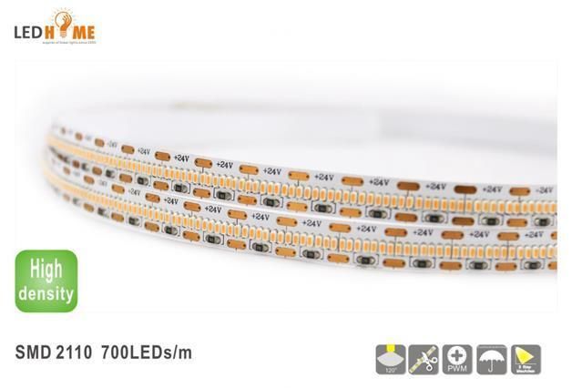 2110SMD LED Flexible Strip 2.1*1.0mm Slim Body 700LEDs Per Meter