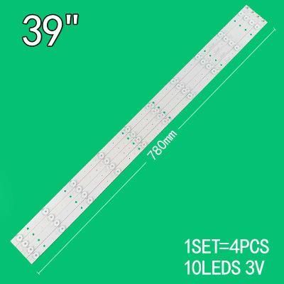 4 PCS/Set LED Backlight Strips TV 40 Inch Universal Zdcx39d10-Zc14fg-05 78cm 10 LEDs 30V LED TV Backlight Strip