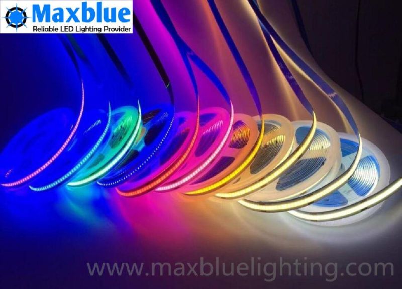 2022 New RGB+2700K/3000K Rgbww COB LED Strip Lighting