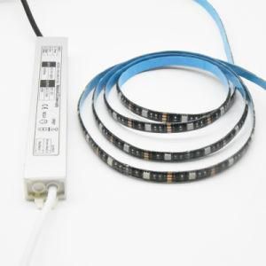 RGB 12V 30LED/M LED Strip Lights 5050 with IP67 Transformer