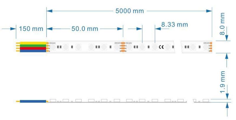 Super Dense RGB Strip High-End 3838RGB LED 600LED New Design