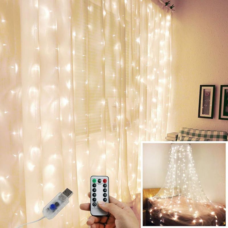 IP44 31V 8 Models Twinkling Ultra Thin Micro Wire LED Curtain Light