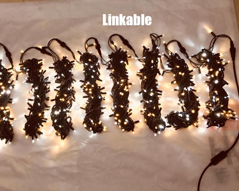 Sync RGB Colorful Linkable LED String Light with Rubber Cable for Outdoor Decoration