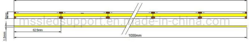 Non Waterproof 12V 24V Single Color Fob COB LED Strip