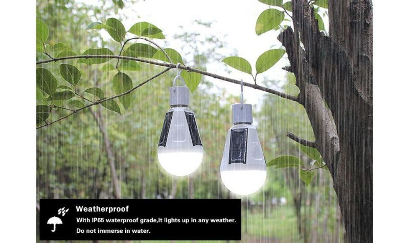 Rechargeable LED Solar Emergency Bulb