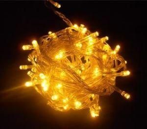 10m Solar Powered Outdoor Garden Yellow LED String Light