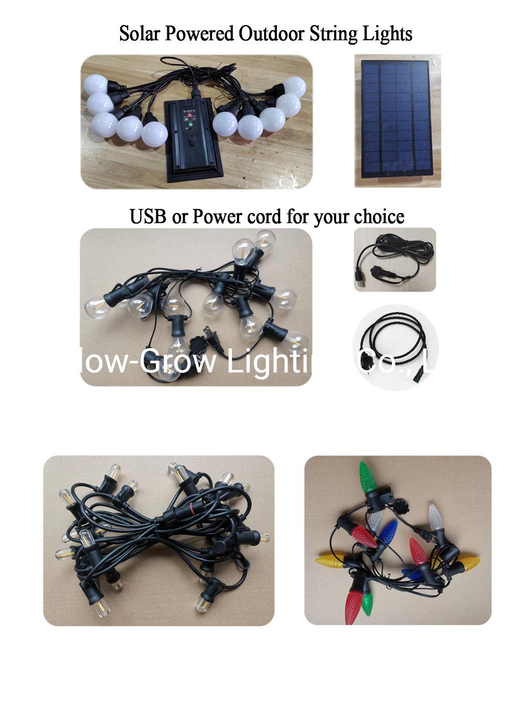 Connectable Festoon LED Party String Christmas Lights for Wedding Garden Home Shopping Mall Event Decoration