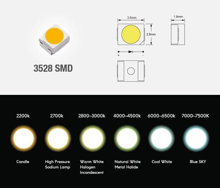 High Quality SMD3528 240LED/M Waterproof IP67 Silicone Tube LED Light Outdoor Strip