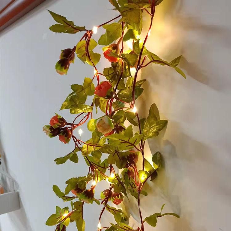 20 LED IVY Rose Flower Christmas Lights Holiday String Lights