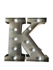 10inch Glitters LED Letters K Light