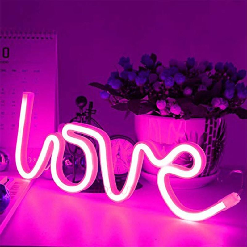 Creative Lip Moon Girlish Bedroom Decor LED Light