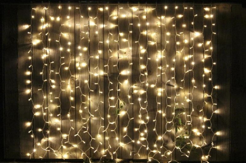 High Quality OEM IP65 Waterproof 220V Wedding Decorative Project Decorations Christmas LED Curtain Light