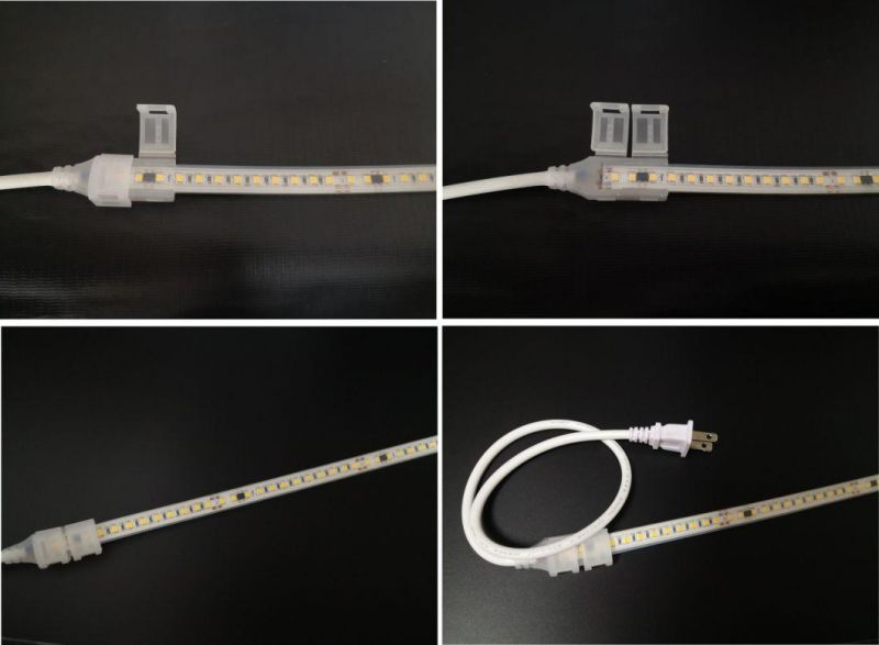 AC220V-230V LED Strip Light 25/50/100 Meters Packing with Power Supply CE RoHS Certificate