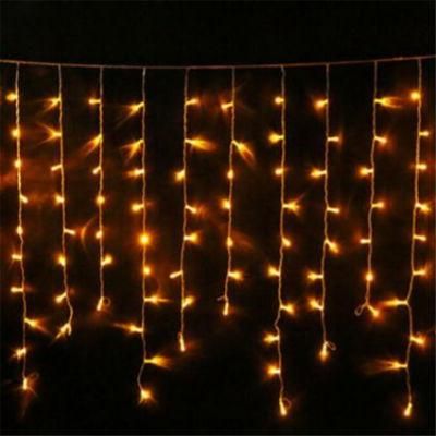 Outdoor Icicle String Lights Christmas LED Falling Icicle Dripping Curtain