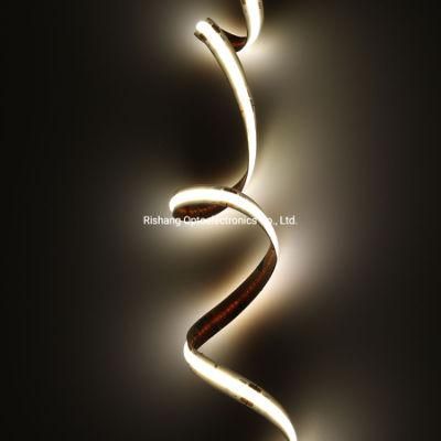 Cool White DC12V 24V COB LED Strip Light 8mm High Density Flexible Tape Light Dimmable Linear Ribbon 3000K 4000K 6000K