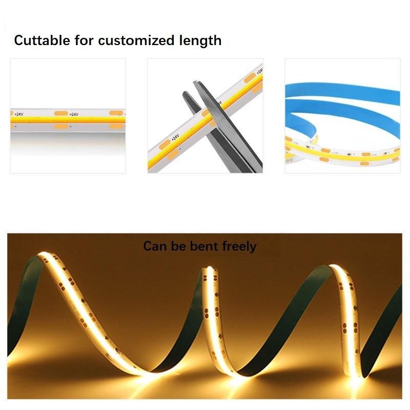 Flexible COB LED Strip Lights for Decoration