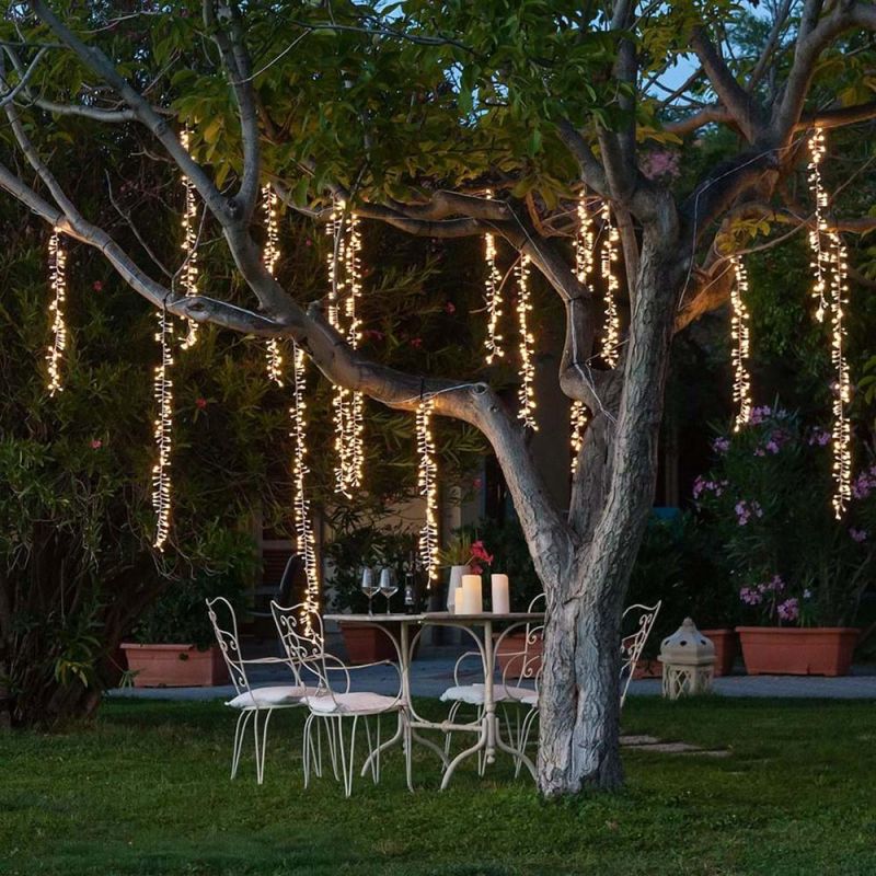 2.4m LED Wedding Icicle Fairy Light Christmas Garland