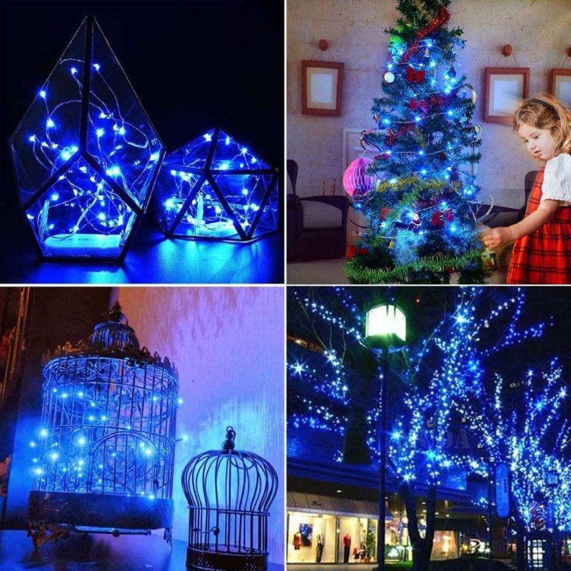 Solar LED Light Outdoor Garden Decoration DIY Christmas Easy to Install Holiday Bedroom Party Garlands 5/10/20m Flashing Lamps