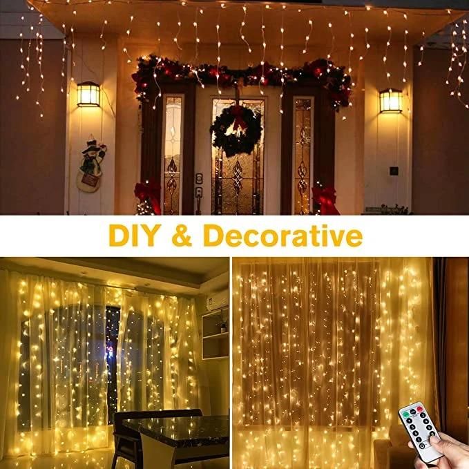 Waterproof 8 Modes Fairy Lights String USB Remote Twinkle Light