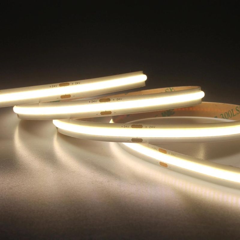 480LEDs Dotless Car COB LED Flexible Strip for Cabinet Lighting